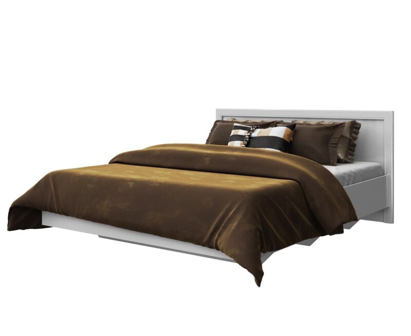 Качественная и прочная кровать - Estel. Цвет Белый 140 * 200 см.